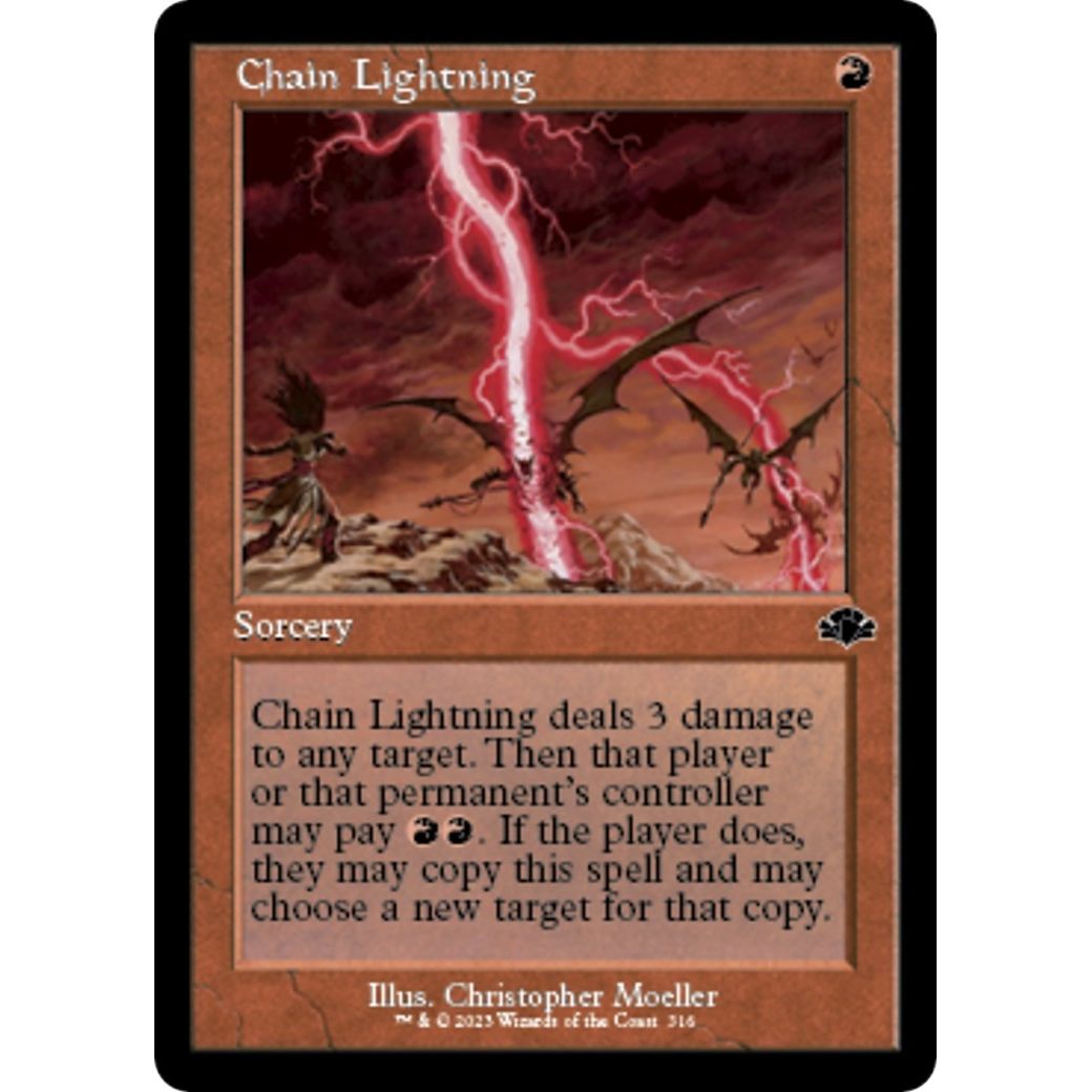 Image for Chain Lightning (Retro Frame) (316) (DMR) - Magic: The Gathering
