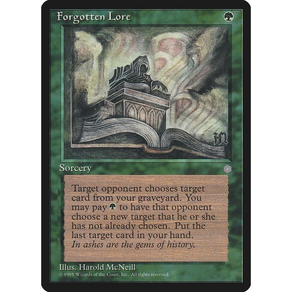 Image for Forgotten Lore (ICE) - Magic: The Gathering