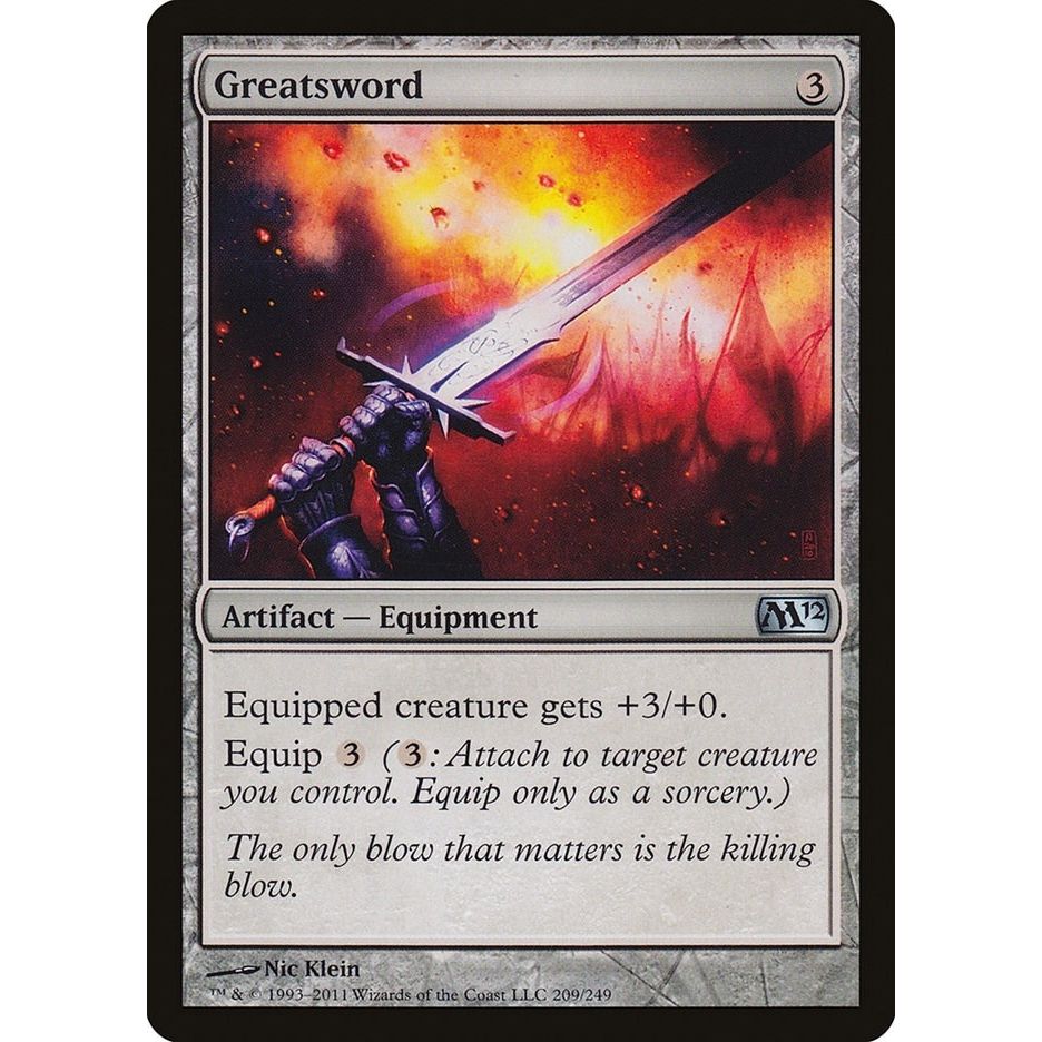 Image for Greatsword (209) (M12) - Magic: The Gathering
