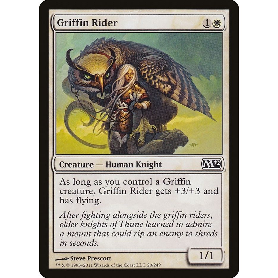 Image for Griffin Rider (20) (M12) - Magic: The Gathering