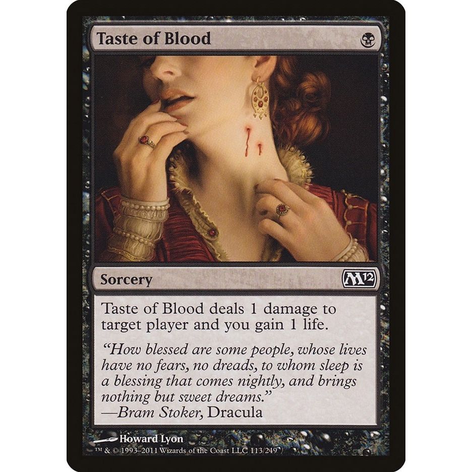 Image for Taste of Blood (113) (M12) - Magic: The Gathering