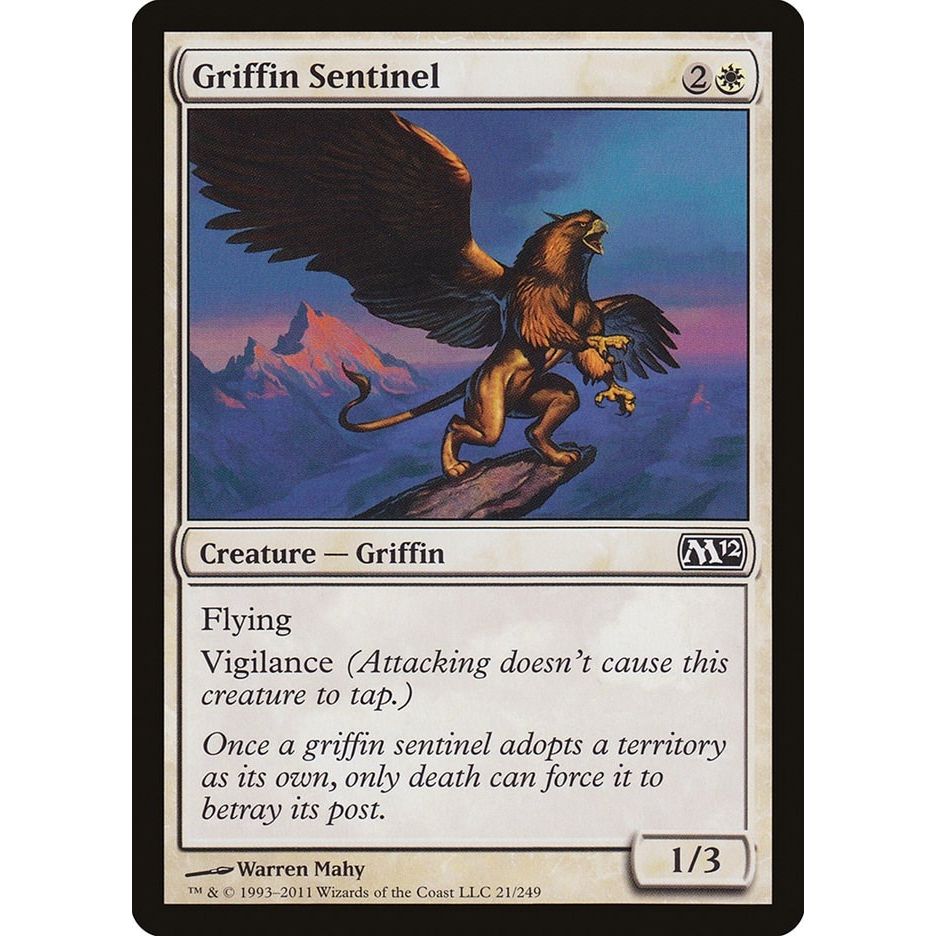 Image for Griffin Sentinel (21) (M12) - Magic: The Gathering
