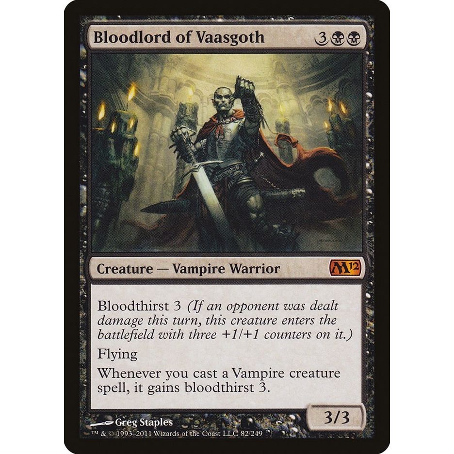 Image for Bloodlord of Vaasgoth (82) (M12) - Magic: The Gathering