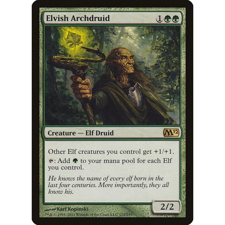 Image for Elvish Archdruid (172) (M12) - Magic: The Gathering