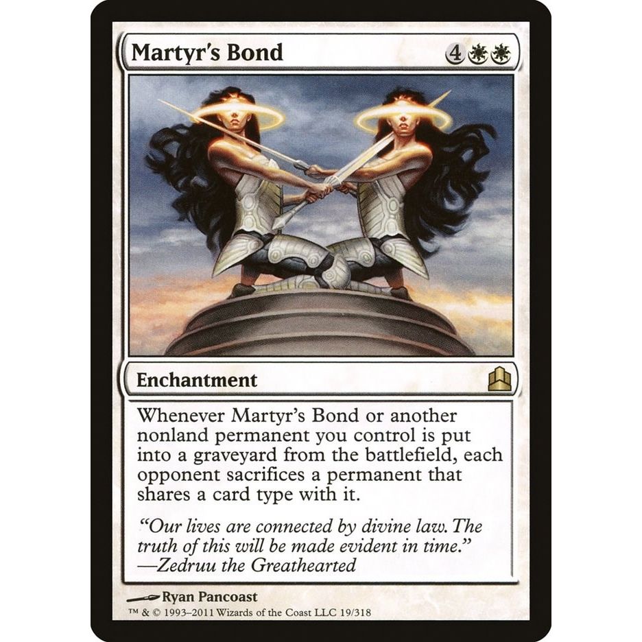 Image for Martyr's Bond (19) (CMD) - Magic: The Gathering