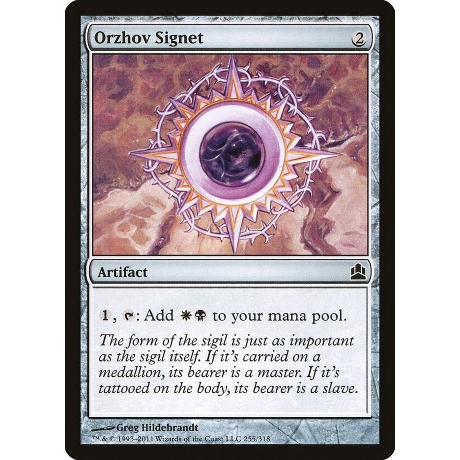 Image for Orzhov Signet (255) (CMD) - Magic: The Gathering