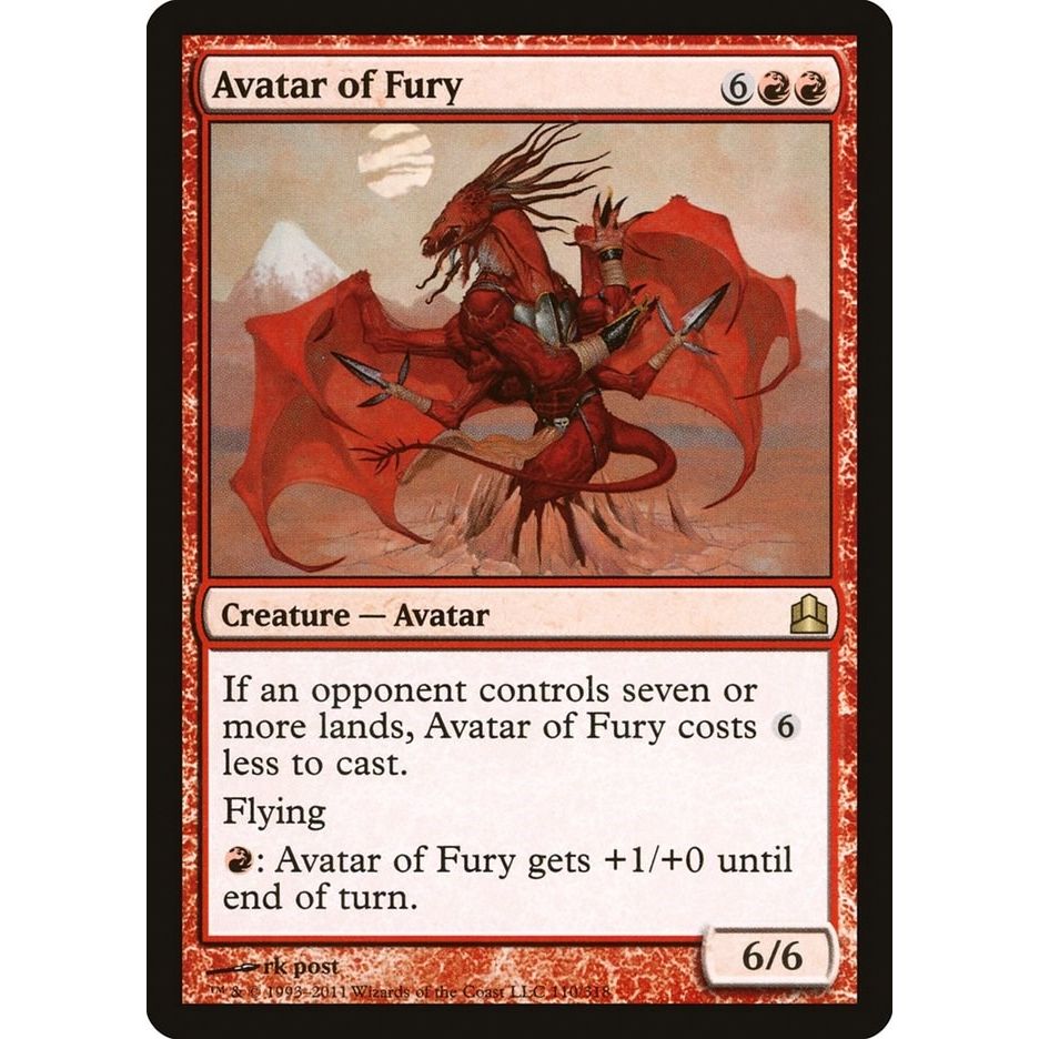 Image for Avatar of Fury (110) (CMD) - Magic: The Gathering
