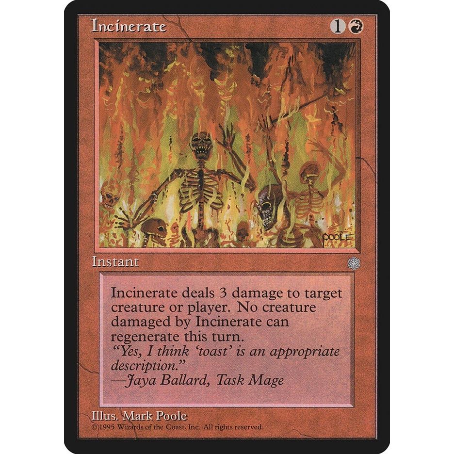 Image for Incinerate (194) (ICE) - Magic: The Gathering