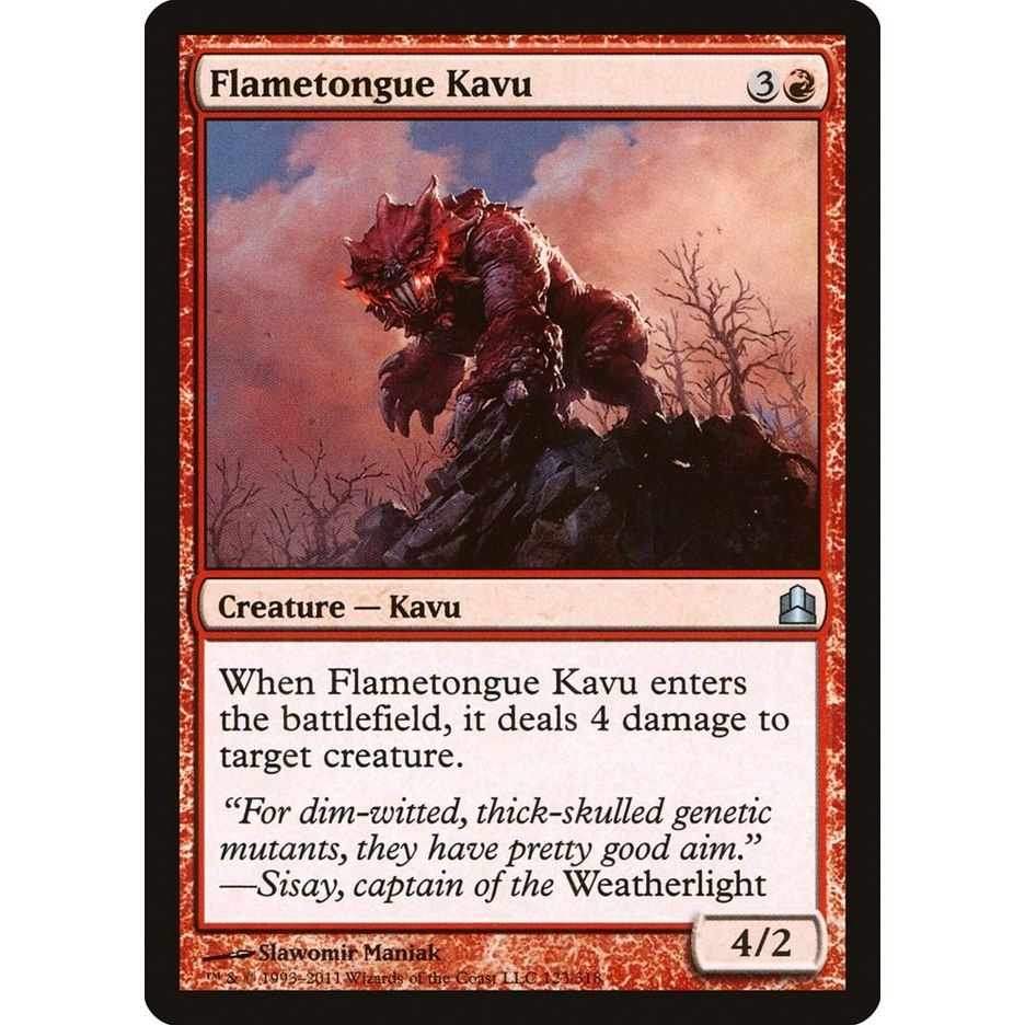 Image for Flametongue Kavu (123) (CMD) - Magic: The Gathering