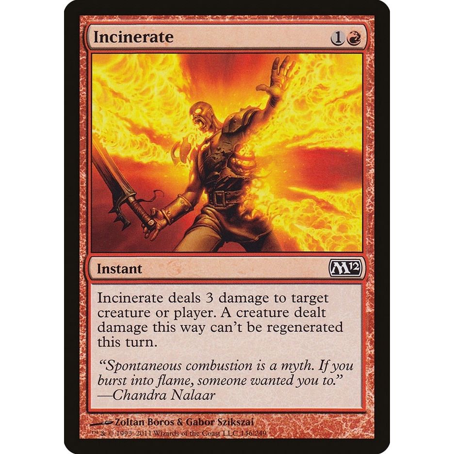 Image for Incinerate (146) (M12) - Magic: The Gathering