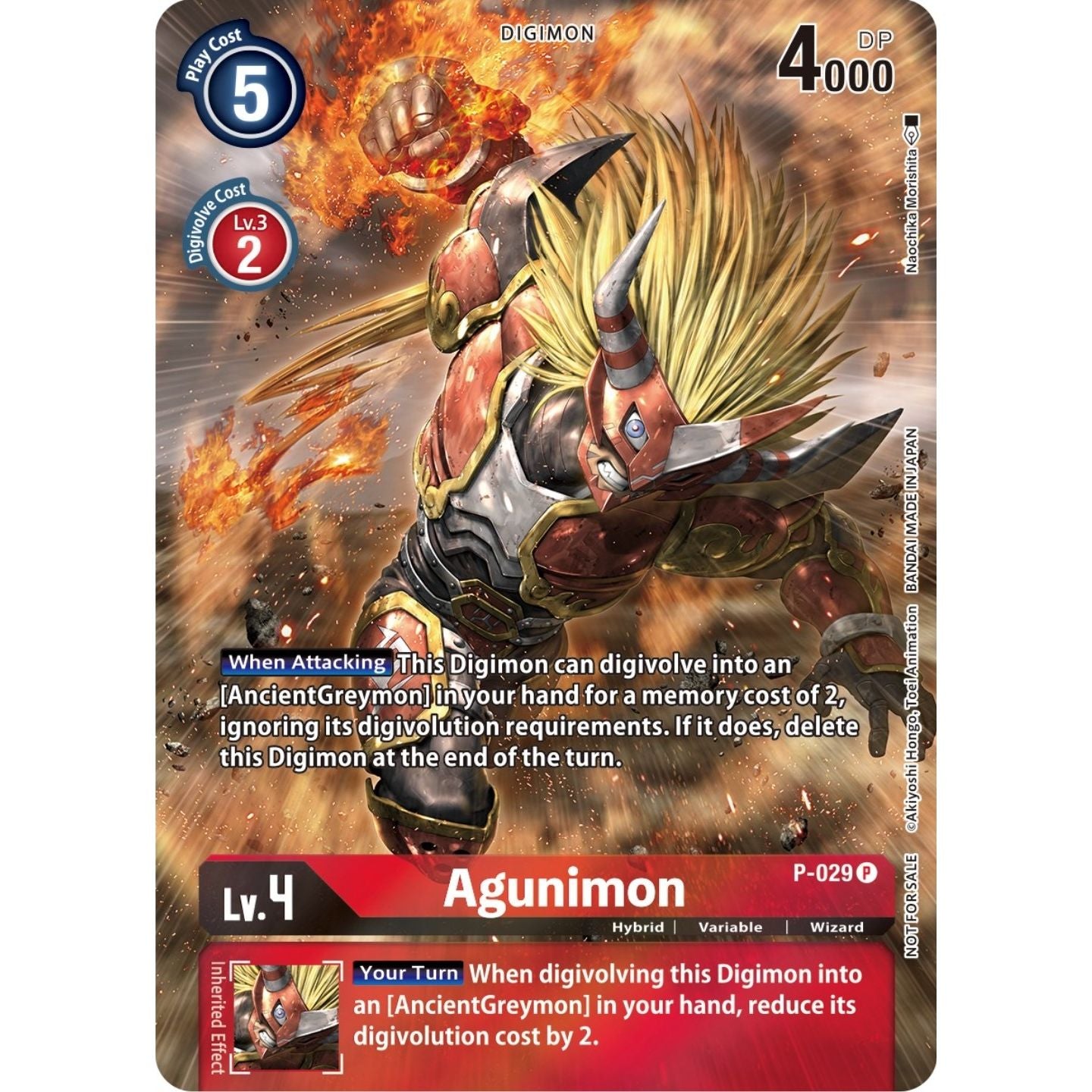 Image for Agunimon - P-029 (2nd Anniversary Frontier Card) (P-029 P) (D-PR) - Digimon Card Game