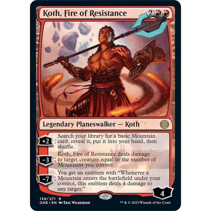 Image for Koth, Fire of Resistance (138) (ONE) - Magic: The Gathering