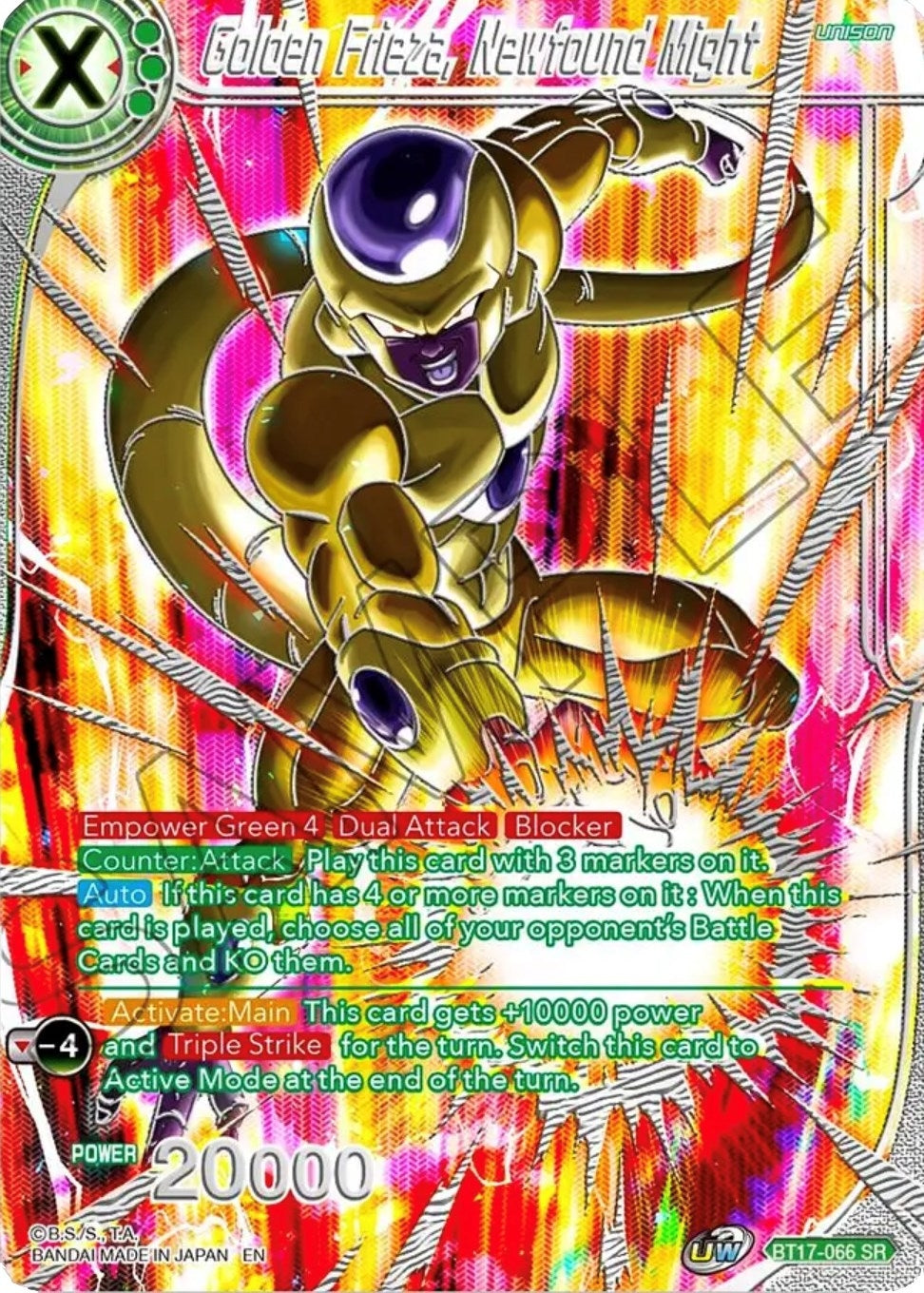 Image for Golden Frieza, Newfound Might (BT17-066) (CSV3) - Dragon Ball Super: Masters
