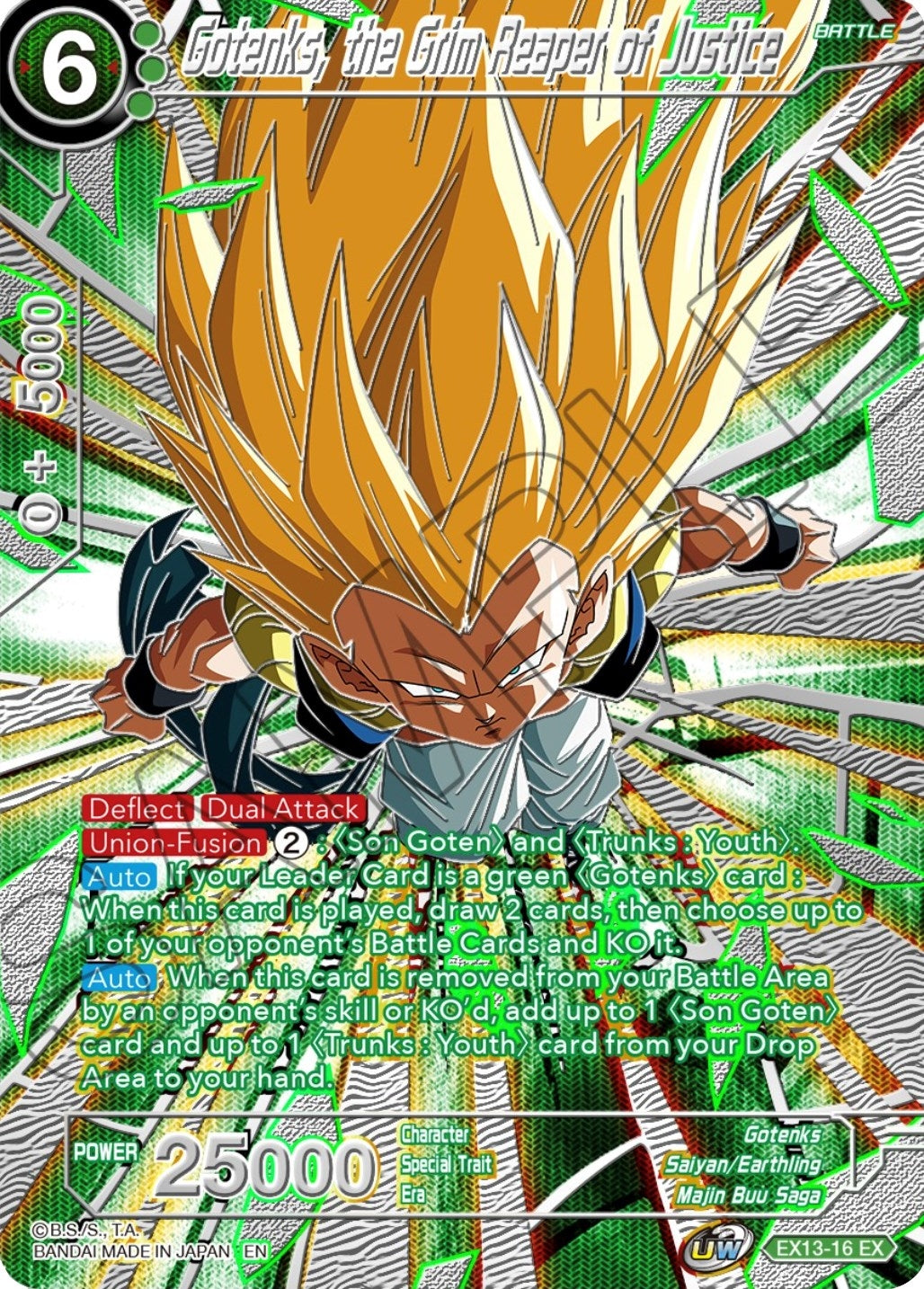 Image for Gotenks, the Grim Reaper of Justice (EX13-16) (CSV3) - Dragon Ball Super: Masters