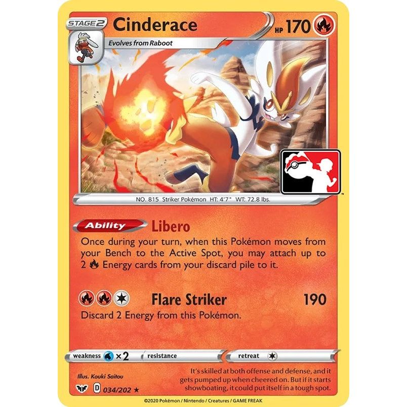 Image for Cinderace (034/202) - Pokemon