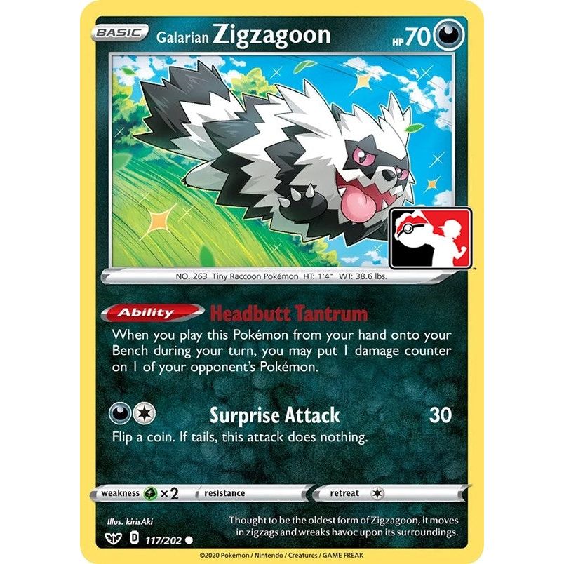 Image for Galarian Zigzagoon (117/202) - Pokemon