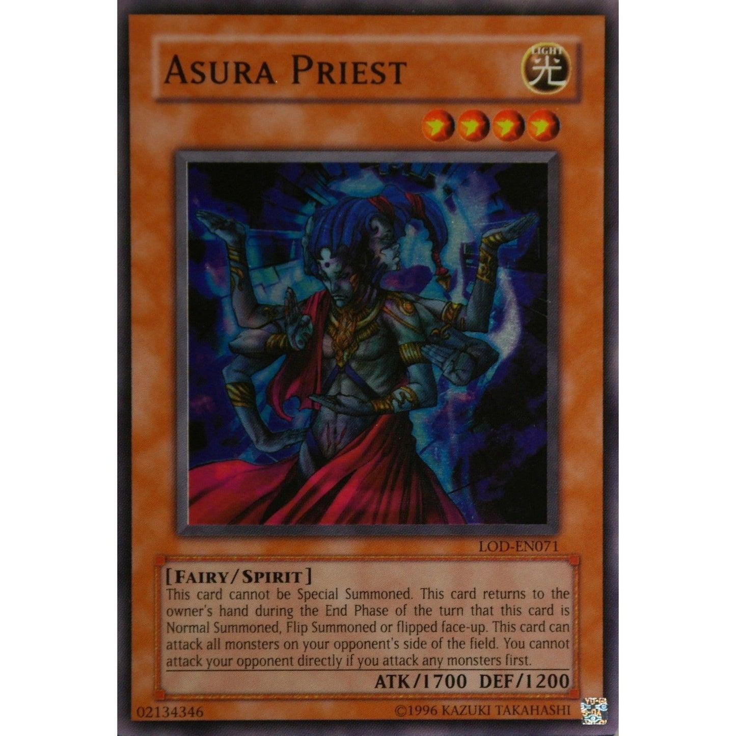Image for Asura Priest (LOD-EN071) (LOD-EN) - YuGiOh