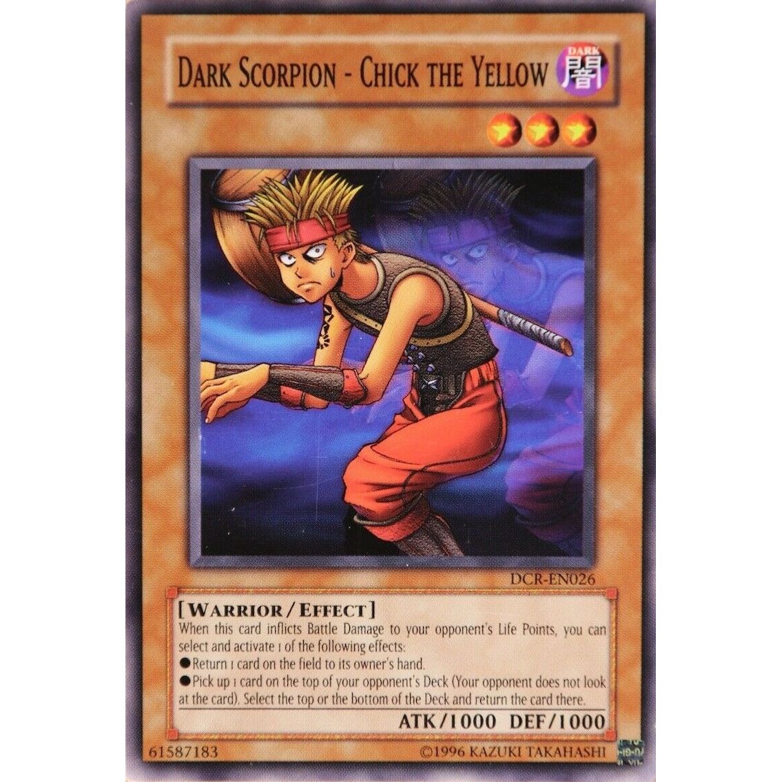 Image for Dark Scorpion - Chick the Yellow (DCR-EN026) (DCR-EN) - YuGiOh