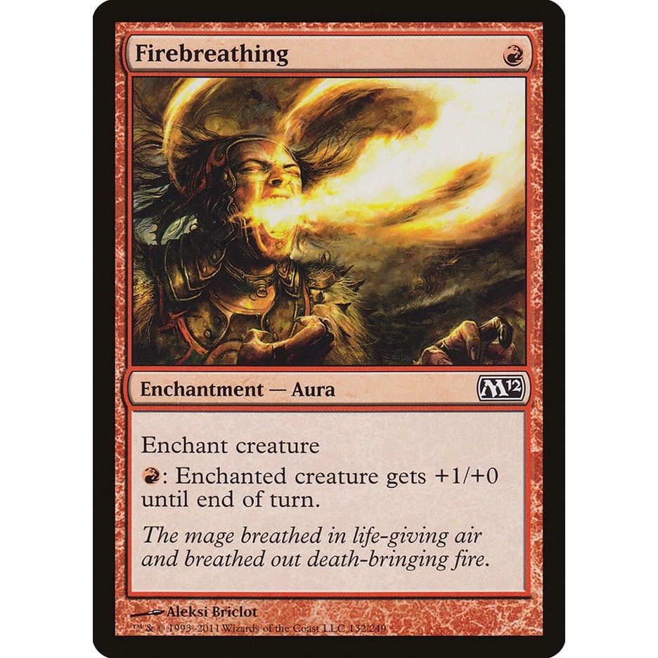 Image for Firebreathing (132) (M12) - Magic: The Gathering