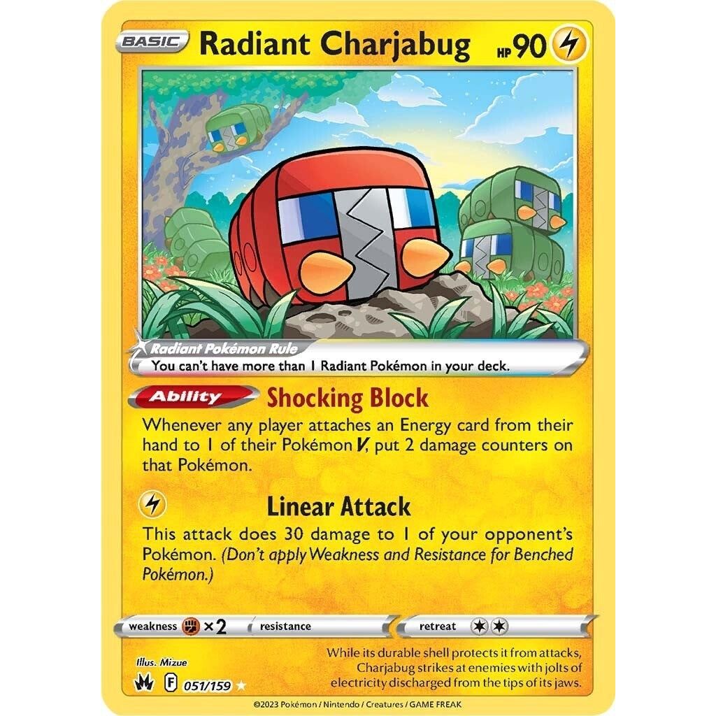 Radiant Charjabug (051/159) (CRZ) | Buy Pokemon Cards Canada