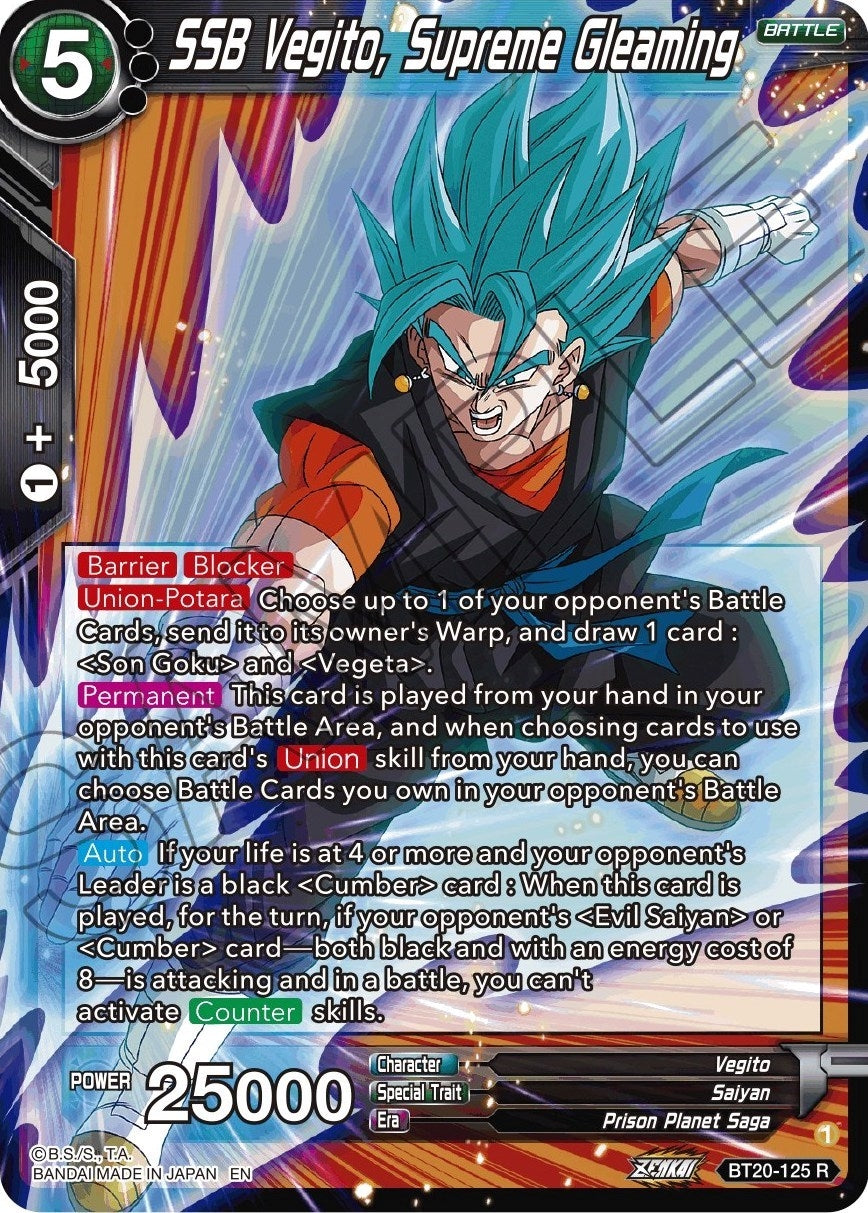 Image for SSB Vegito, Supreme Gleaming (BT20-125) (DBS-B20) - Dragon Ball Super: Masters