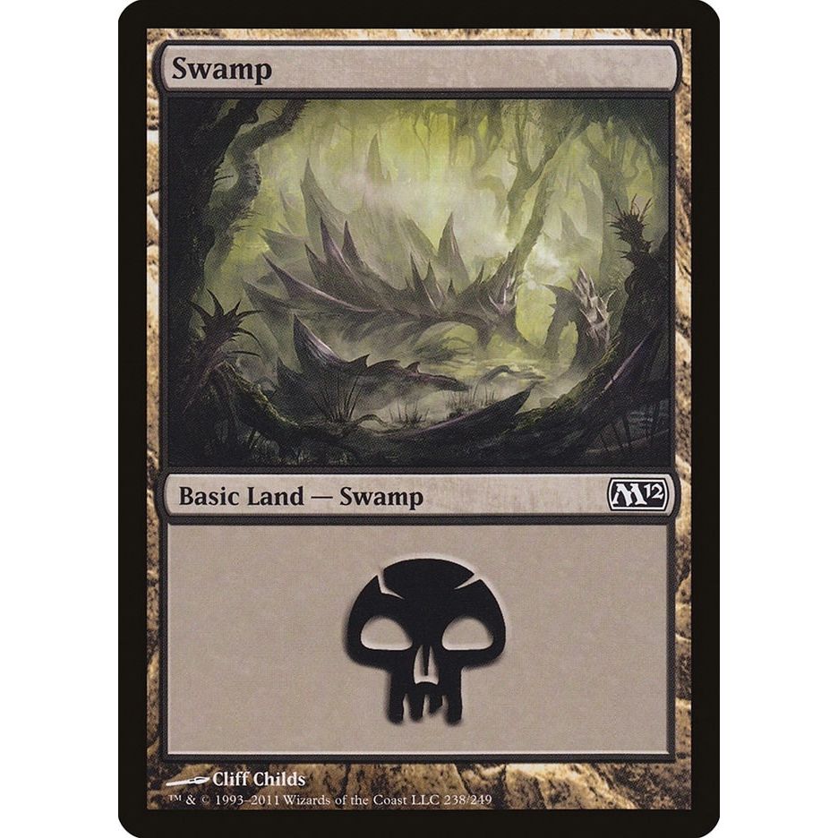 Image for Swamp (238) (238) (M12) - Magic: The Gathering