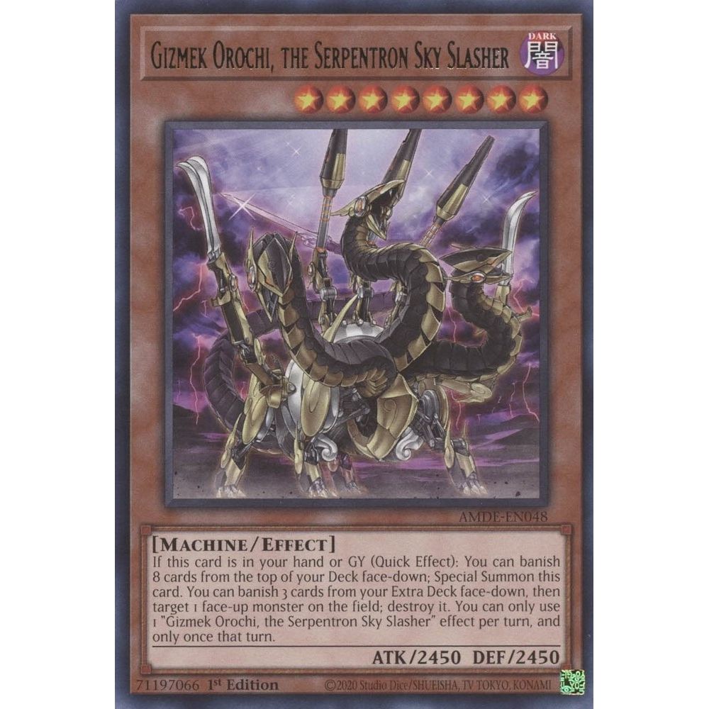 Image for Gizmek Orochi, the Serpentron Sky Slasher (AMDE-EN048) (AMDE) - YuGiOh