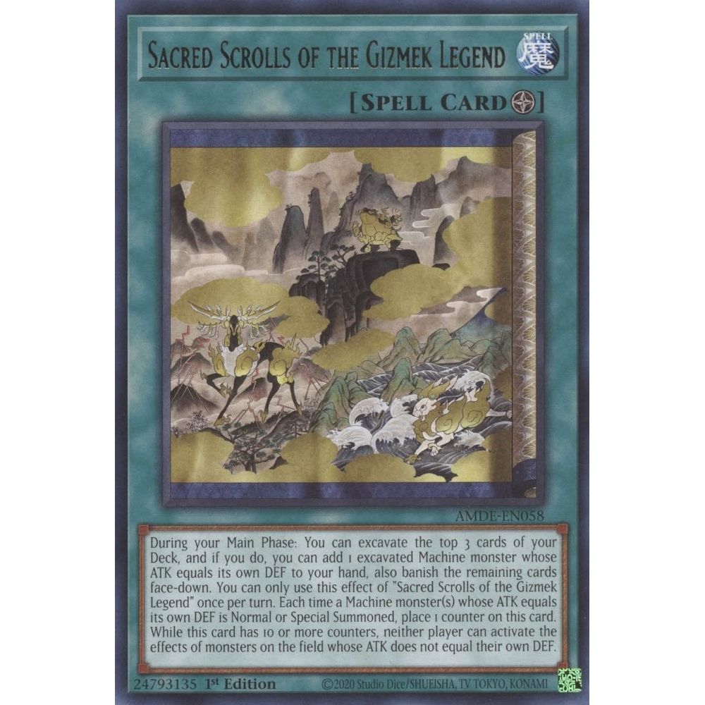 Image for Sacred Scrolls of the Gizmek Legend (AMDE-EN058) (AMDE) - YuGiOh