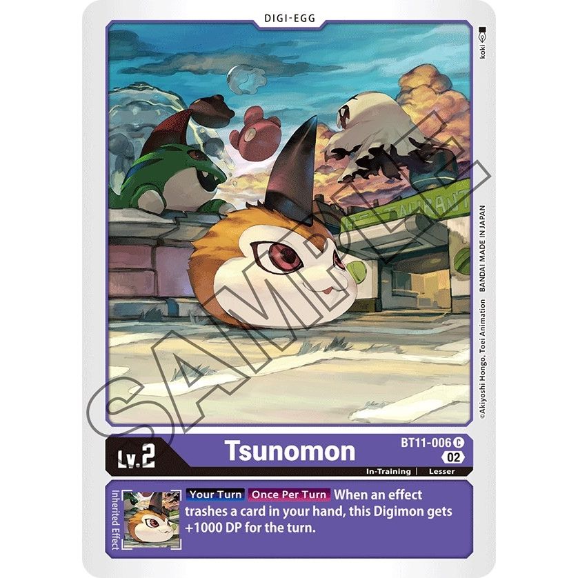 Image for Tsunomon (BT11-006 C) (BT11) - Digimon Card Game