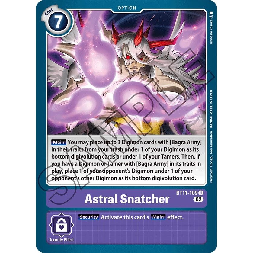 Image for Astral Snatcher (BT11-109 U) (BT11) - Digimon Card Game