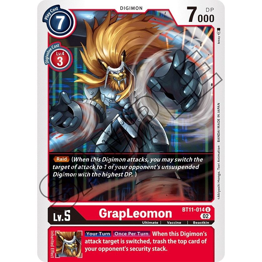Image for GrapLeomon (BT11-014 U) (BT11) - Digimon Card Game