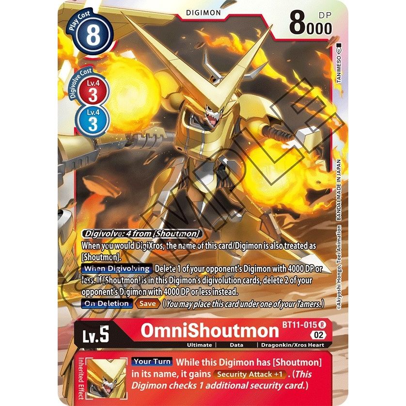 Image for OmniShoutmon (BT11-015 R) (BT11) - Digimon Card Game
