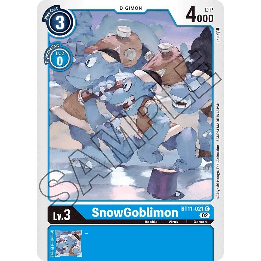 Image for SnowGoblimon (BT11-021 C) (BT11) - Digimon Card Game