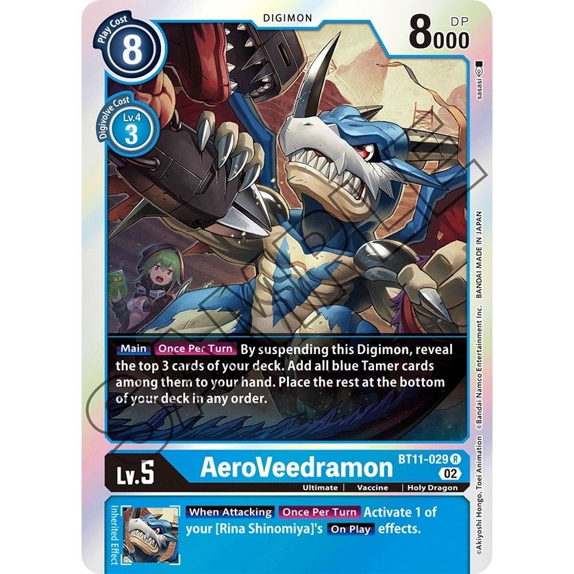Image for AeroVeedramon (BT11-029 R) (BT11) - Digimon Card Game
