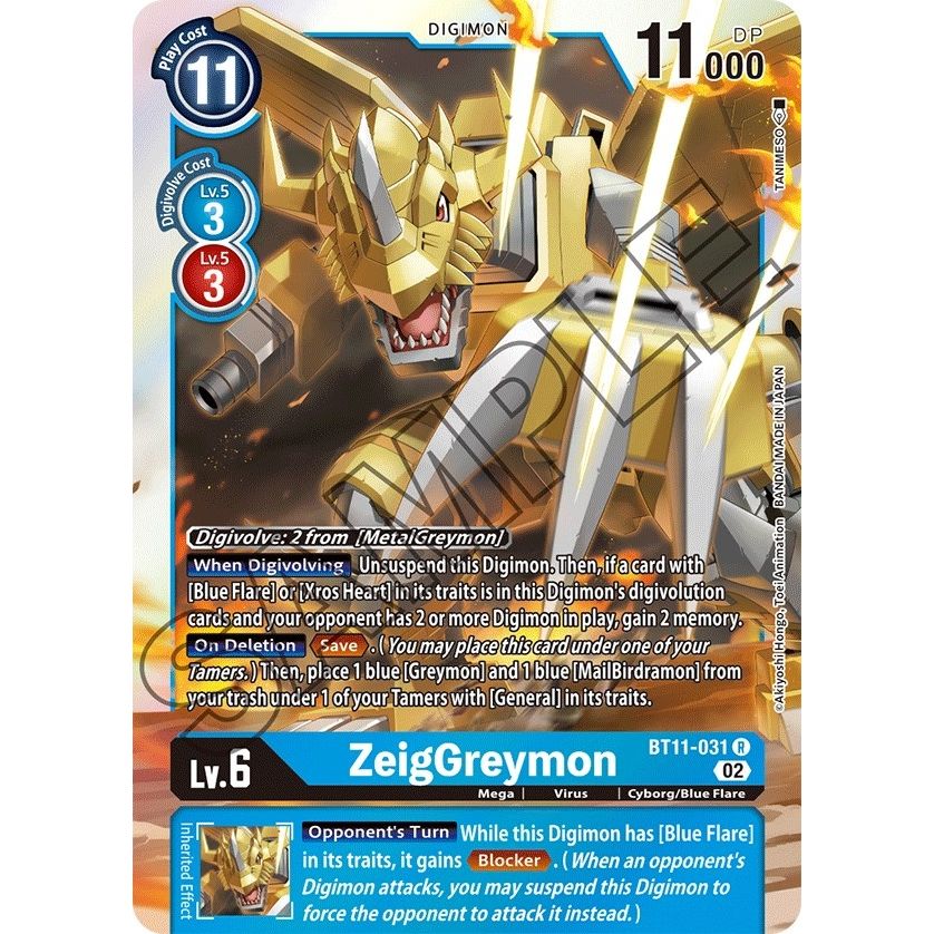 Image for ZeigGreymon (BT11-031 R) (BT11) - Digimon Card Game