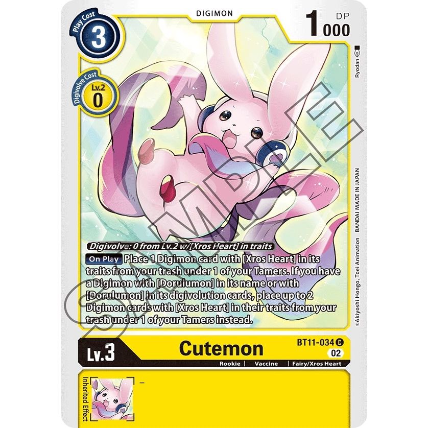 Image for Cutemon (BT11-034 C) (BT11) - Digimon Card Game