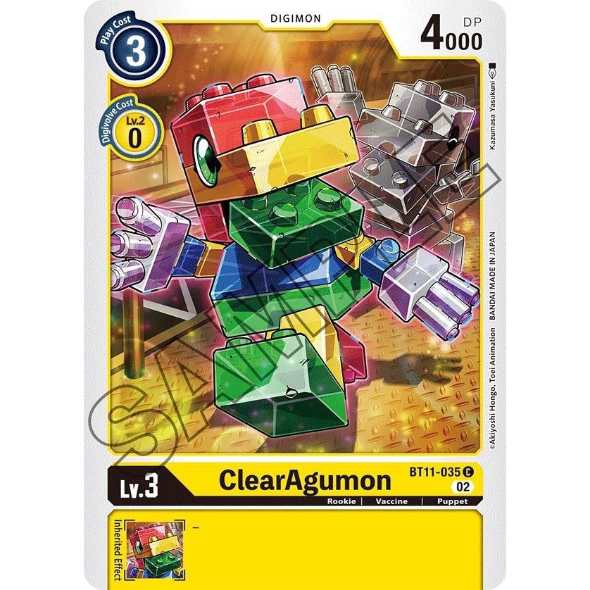 Image for ClearAgumon (BT11-035 C) (BT11) - Digimon Card Game