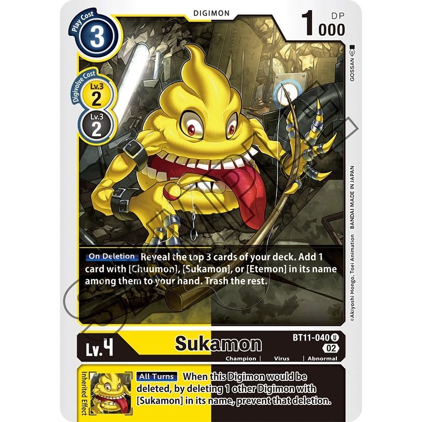 Image for Sukamon (BT11-040 U) (BT11) - Digimon Card Game