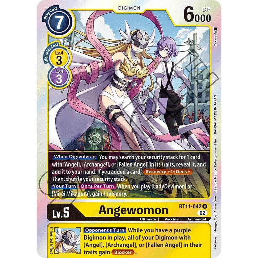 Image for Angewomon (BT11-042 R) (BT11) - Digimon Card Game