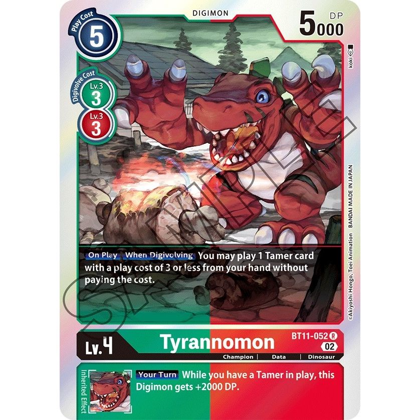 Image for Tyrannomon (BT11-052 R) (BT11) - Digimon Card Game