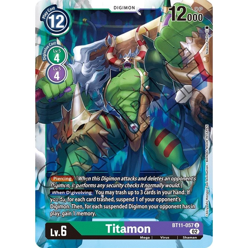 Image for Titamon (BT11-057 U) (BT11) - Digimon Card Game