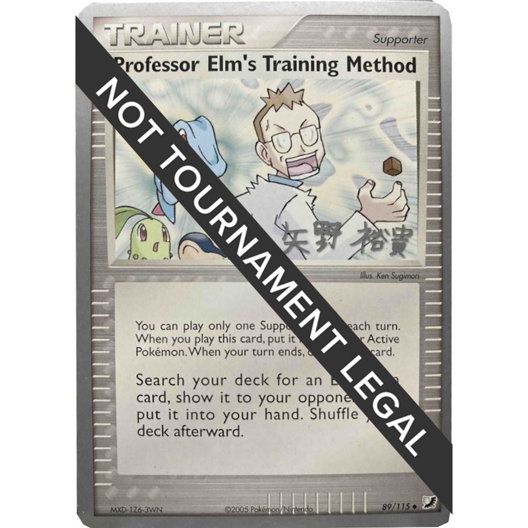 Image for Professor Elm's Training Method - 2006 (Hiroki Yano) (89/115) (WCD) - Pokemon