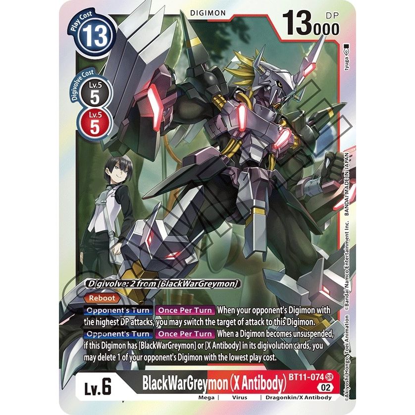 Image for BlackWarGreymon (X Antibody) (BT11-074 SR) (BT11) - Digimon Card Game