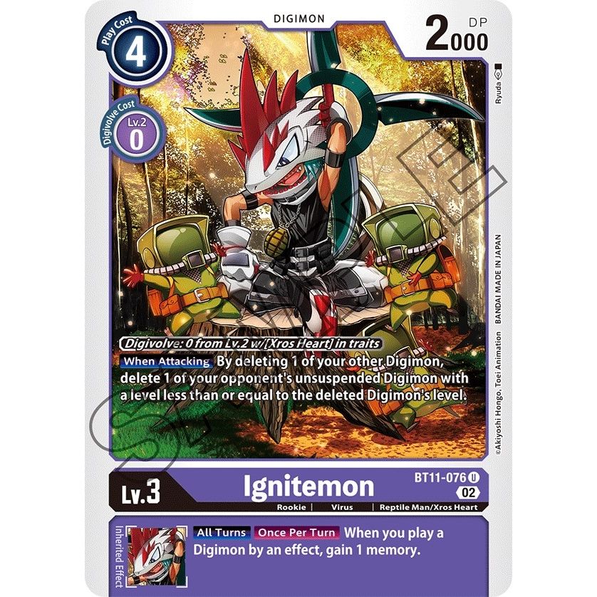 Image for Ignitemon (BT11-076 U) (BT11) - Digimon Card Game