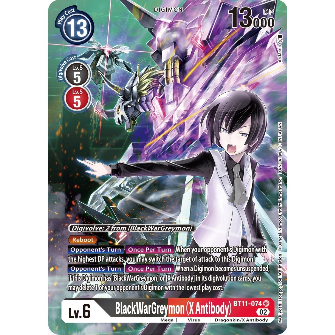 Image for BlackWarGreymon (X Antibody) (Alternate Art) (BT11-074 SR) (BT11) - Digimon Card Game