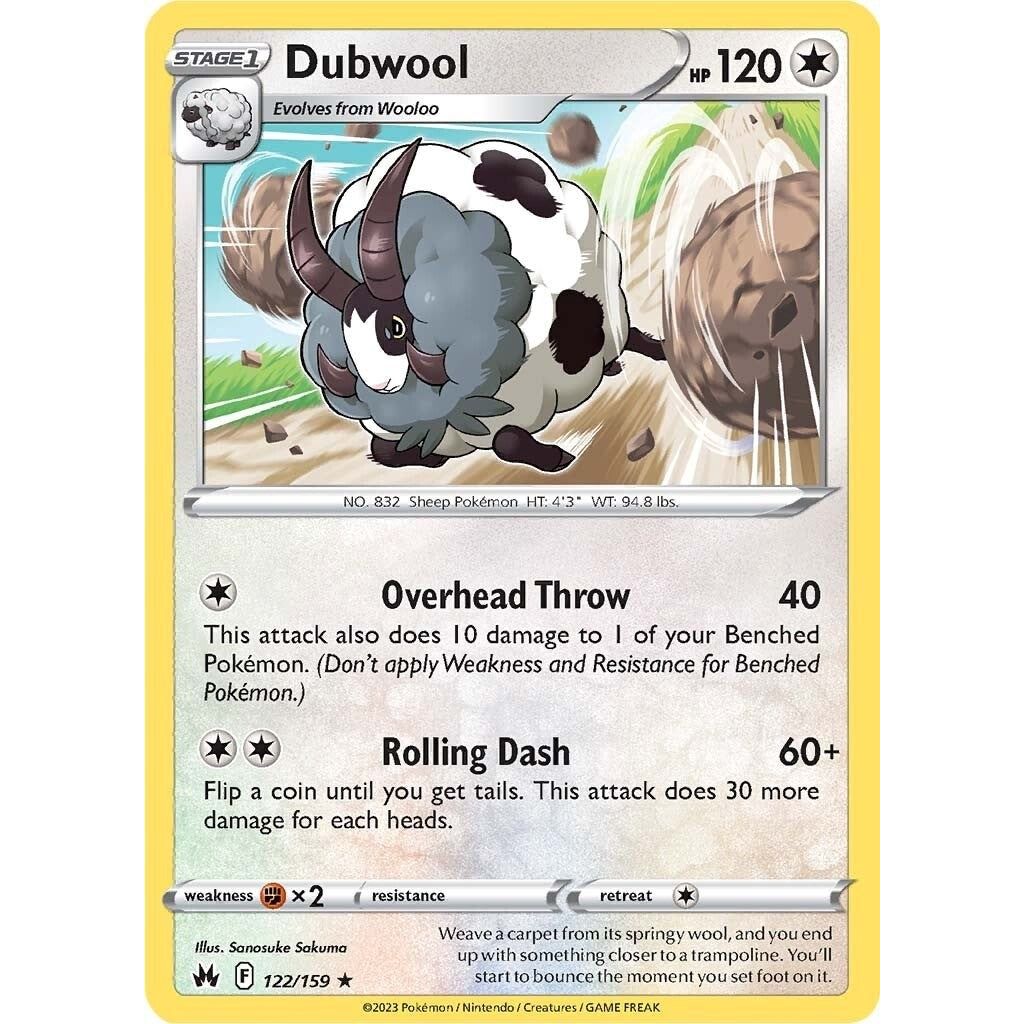 Image for Dubwool (122/159) (CRZ) - Pokemon
