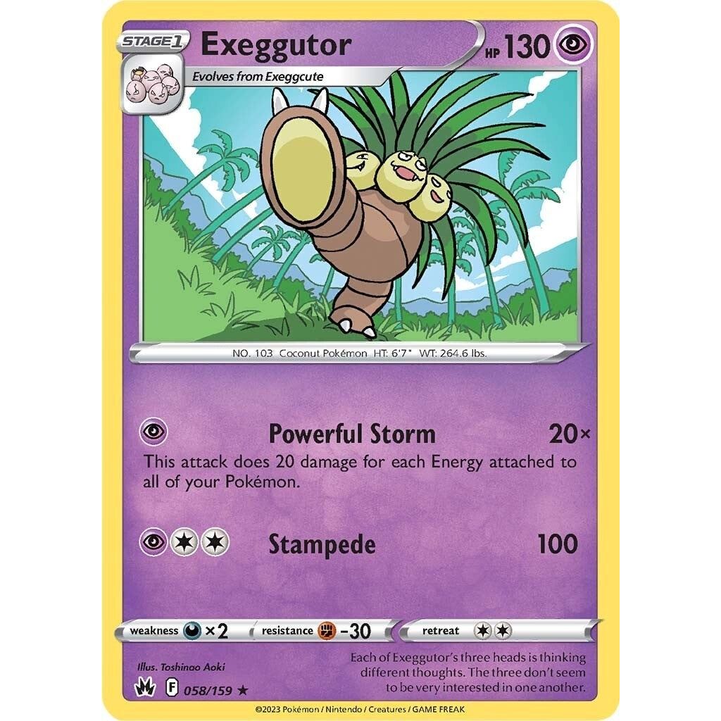 Image for Exeggutor (058/159) (CRZ) - Pokemon