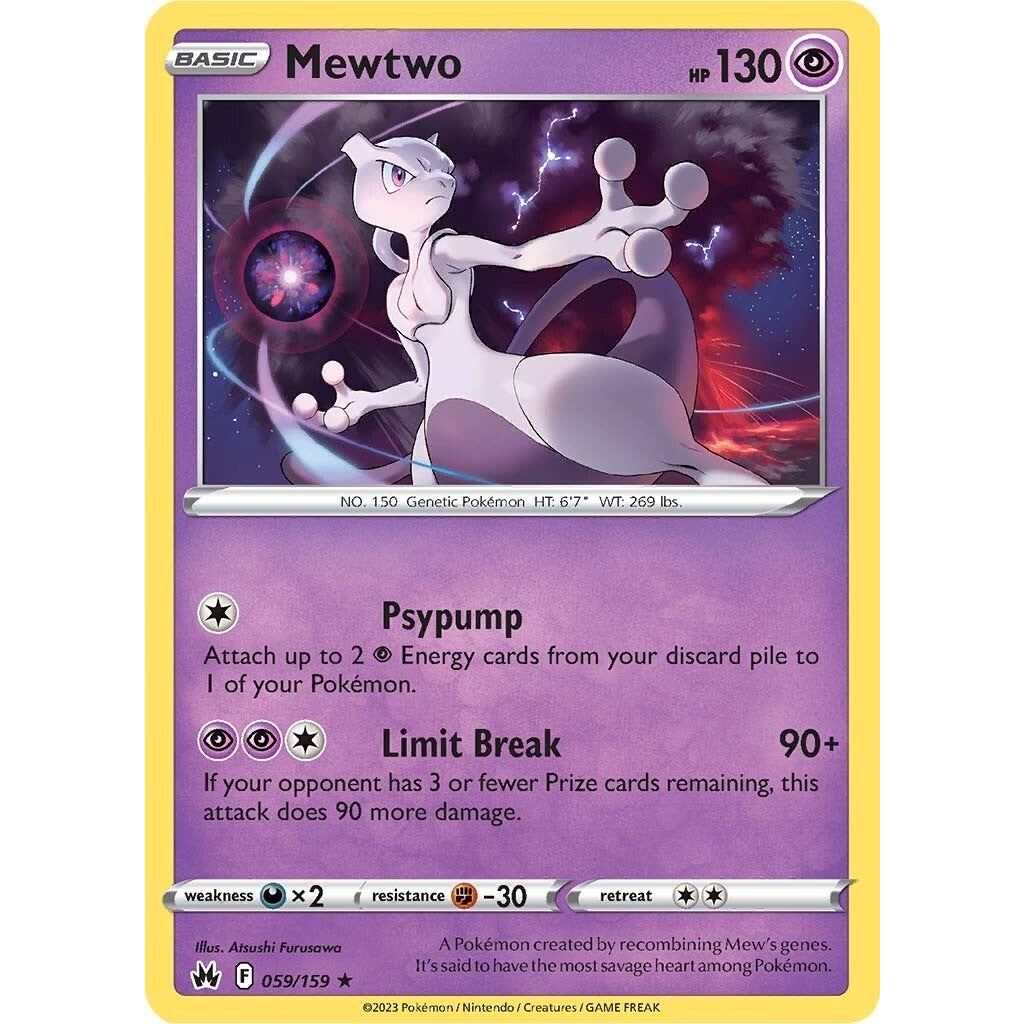 Image for Mewtwo (059/159) (CRZ) - Pokemon