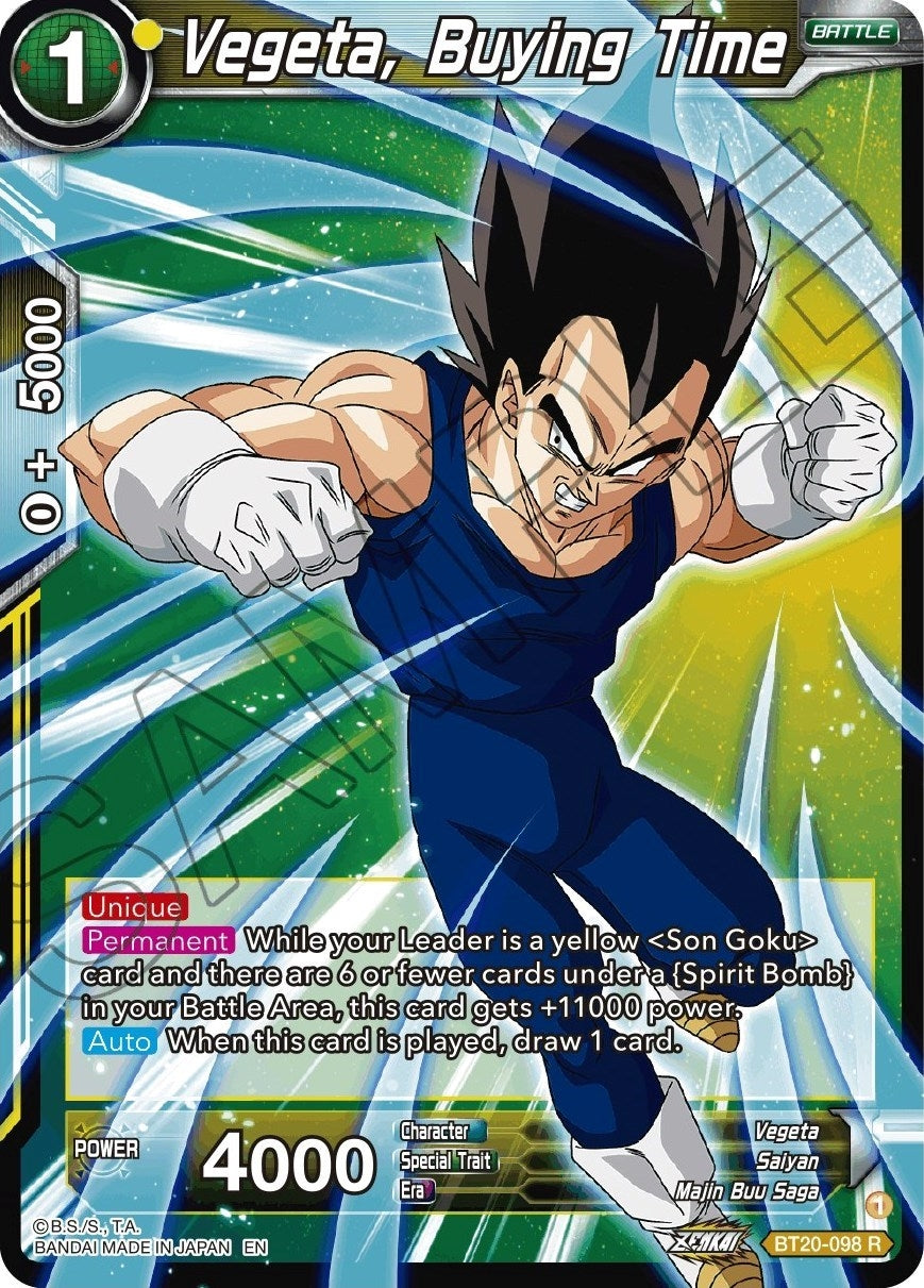 Image for Vegeta, Buying Time (BT20-098) (DBS-B20) - Dragon Ball Super: Masters