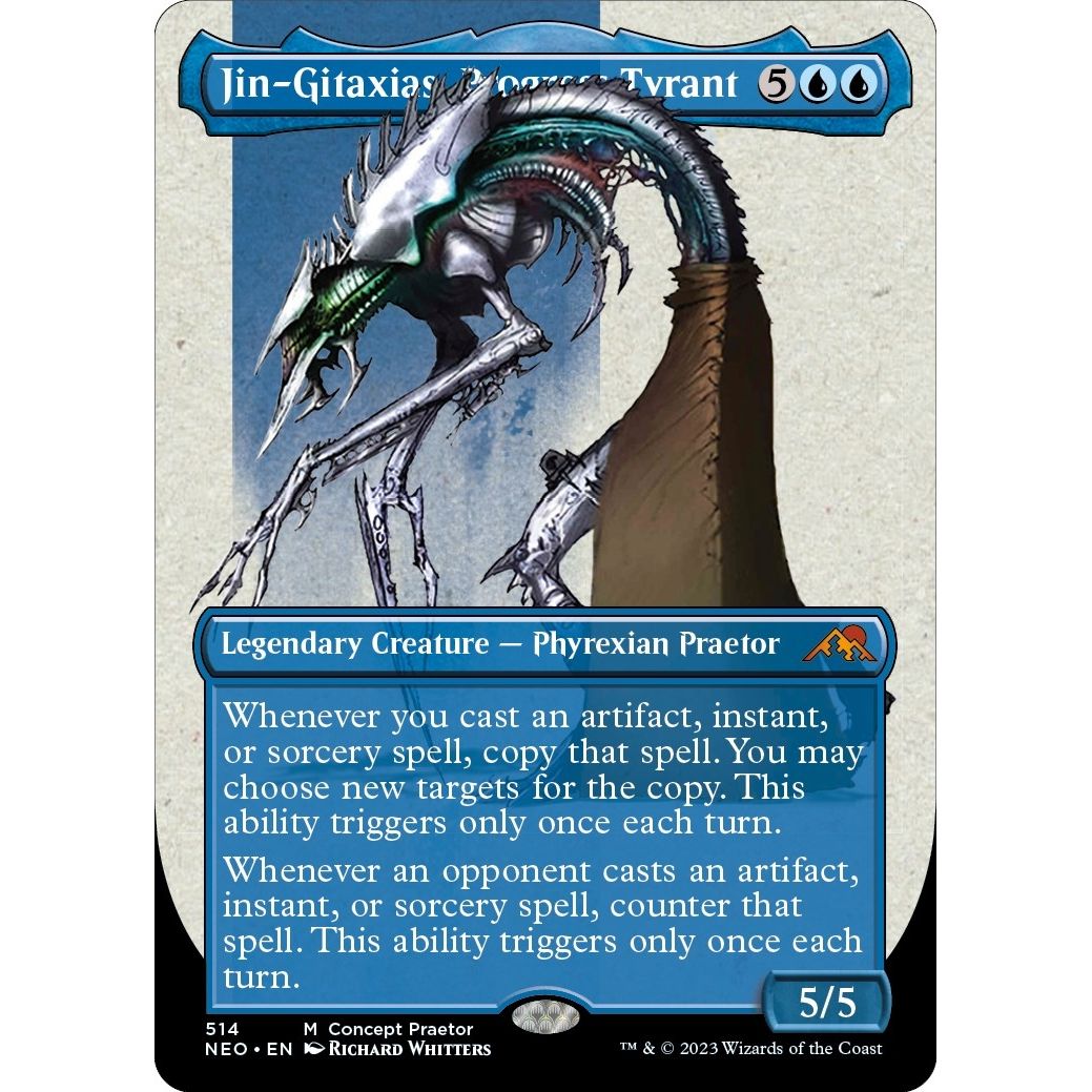 Image for Jin-Gitaxias, Progress Tyrant (Concept Praetor) (Step-And-Compleat Foil) (514) (ONE) - Magic: The Gathering